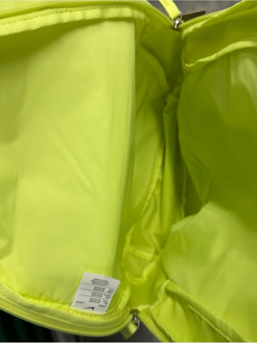 NIKE Element Neon Yellow Men's Backpack with Bold Logo - Picture 3 of 7